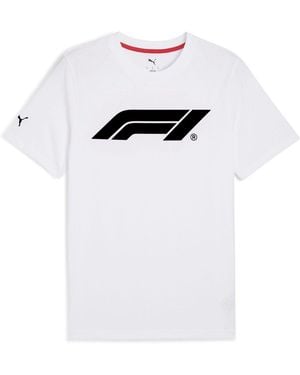 PUMA F1 Ess Logo Tee 180G - White
