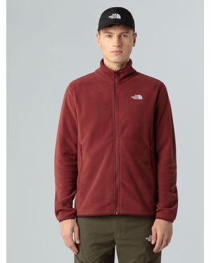 The North Face Glacier Full Zip Fleece - Red