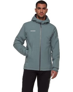 Mammut Linard Hardshell Thermo Hooded Jacket - Blue