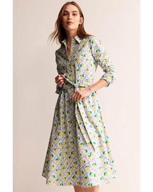 Boden Amy 100% Midi-Hemdkleid Aus Baumwolle - Natur