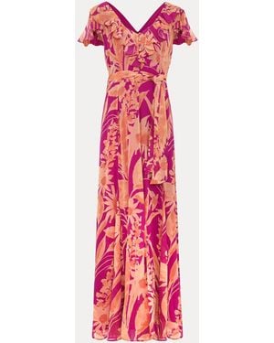 Phase Eight Dinara Printed Dress - Pink