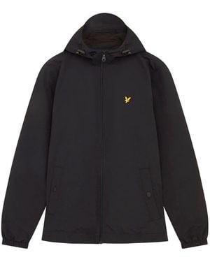 Lyle & Scott Zip Through Hooded Jacket - Black