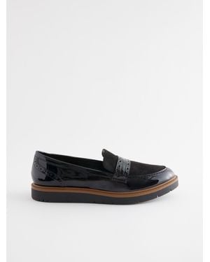 Next Forever Comfort Brogue Loafers - White