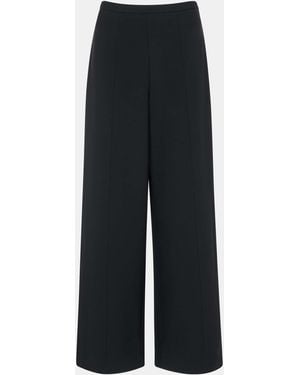 Whistles Ponte Wide Leg Pants - Blue