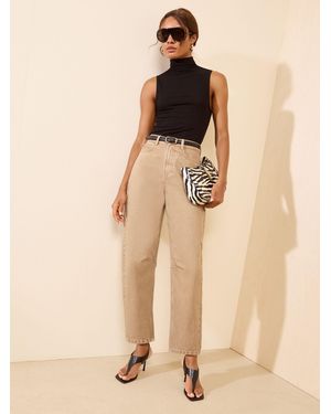 Friends Like These Friends Like These Stone Denim Barrel Jeans - Natural