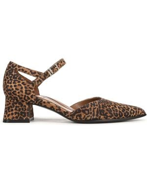 Naturalizer Animal Maddox Wide Fit Ankle Strap Shoes - Brown