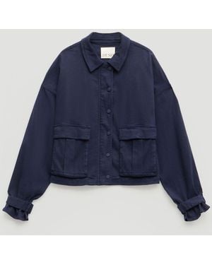 Hush Melinda Utility Collar Jacket - Blue