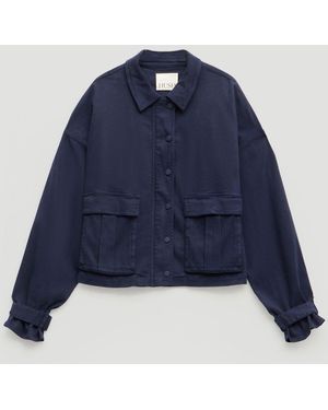 Hush Melinda Utility Collar Jacket - Blue