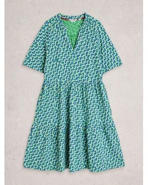 White Stuff Sophia Jersey Dress - Blue