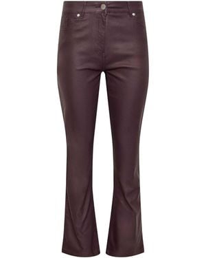 M Com Coated Bootcut Jeans - Purple
