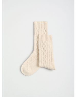 Lipsy Cable Knit Bed Socks - White