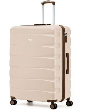 Flight Knight Flight Knight Pastel 8 Wheel Abs Hard Case Hold Suitcase - Natural
