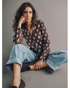 Next Plisse Long Sleeve Shirt - Grau