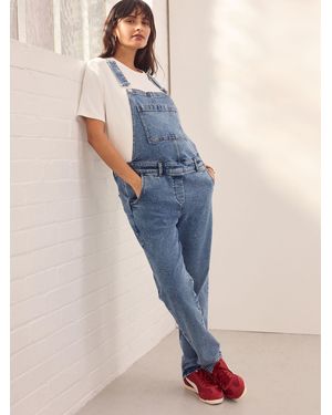 Next Maternity Denim Dungareeeu 38 (Uk 10) - Blau