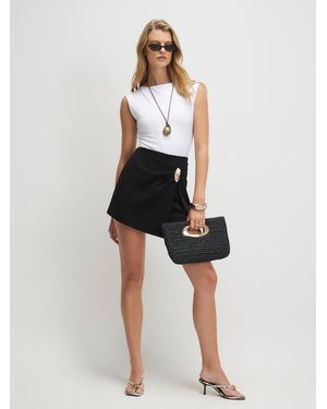 River Island Skort Mit Metalldetail - Weiß