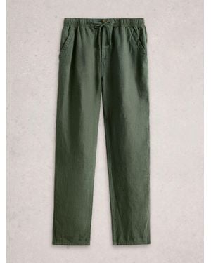 White Stuff Skelmer Linen Pants - Green