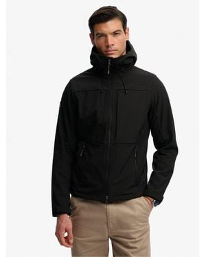 Superdry Hooded Softshell Trekker Jacket - Black