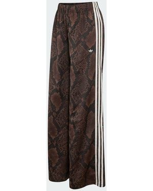 adidas Originals Animal Satin Wide Leg Pants - Brown