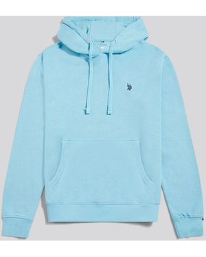 U.S. POLO ASSN. U. S. Polo Assn U. S. Polo Assn. Light Double Horsemen Loopback Hoodie - Blue
