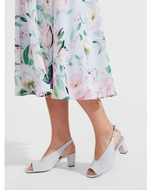 Hobbs Whiite Kali Sandals - Blue