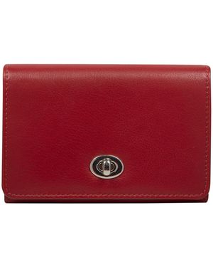 Pure Luxuries Amber Leather Purse - Red