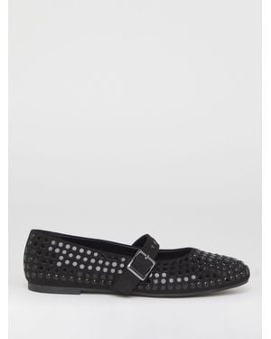 Simply Be Studded Mary Jane Shoes - White