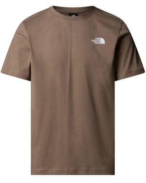 The North Face Box Nse T-Shirt - Brown