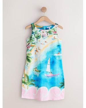 Next Jersey Shift Dress - Blue