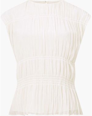 French Connection Saylor Gtt Sleeveless Top - White