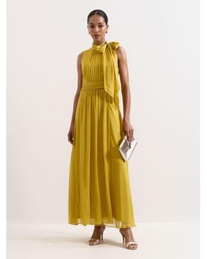 Phase Eight Blaise Silk Dress - Metallic