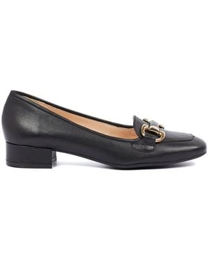Jones Bootmaker Editta Smart Leather Slip-On Shoes - Black