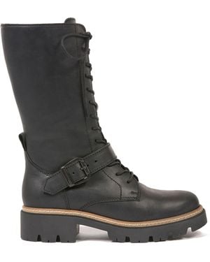 Celtic & Co. Strap Detail Mid Calf Boots - Black