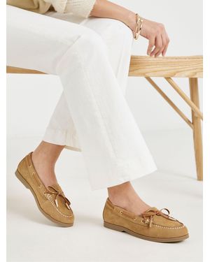 Simply Be Wide Fit Boat Shoes - White