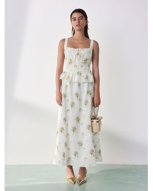 Next Tabitha Simmons X Layered Maxi Skirt - White