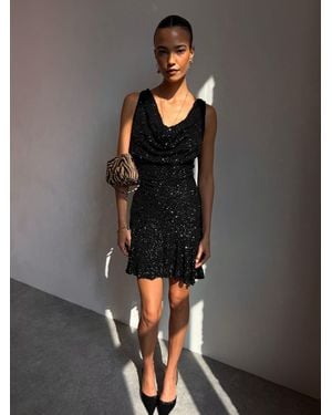 Never Fully Dressed Sequin Mini Sophie Dress - Black