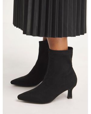 JD Williams Sockenstiefel Mit Kitten-Absatz - Schwarz