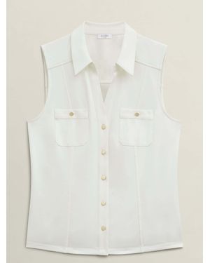Hobbs Sasha Jersey Shirt - Natural