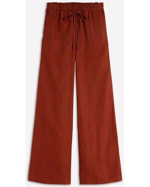 Boden Islington Linen Pants - Red
