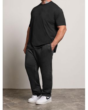 BadRhino Big & Tall Badrhino Big & Tall Open Hem Sweatpants - Black
