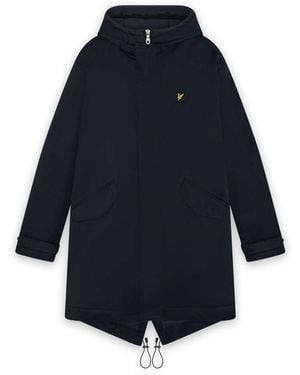Lyle & Scott Padded Fishtail Jacket - Blue