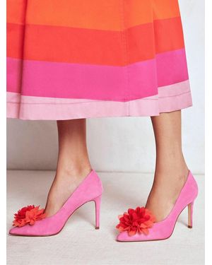 Boden Flower Point Heels - Pink