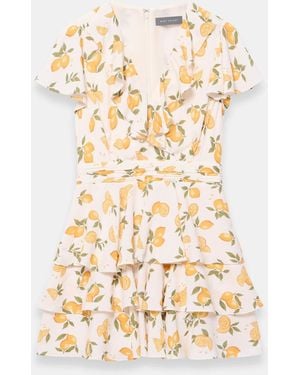 Mint Velvet Print Mini Dress - White