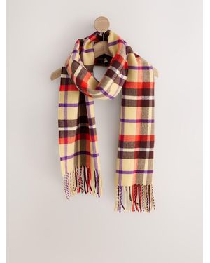 Next Midweight Brushed Wool Blend Blanket Scarf - Multicolor