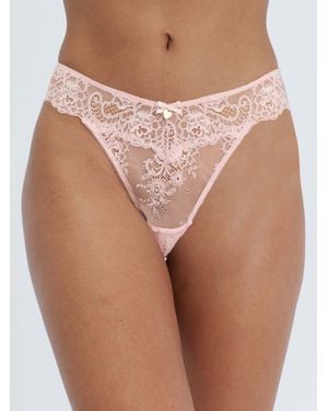 Boux Avenue Amber Lace Thong - Pink