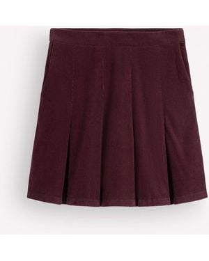 Boden Flippy Cord Skirt - Purple