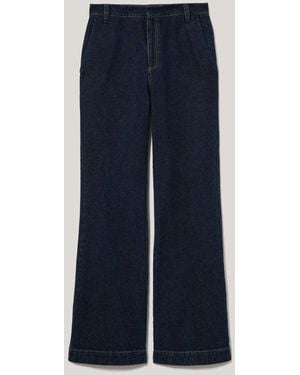 Jigsaw Denim Tailored Bootleg Pants - Blue