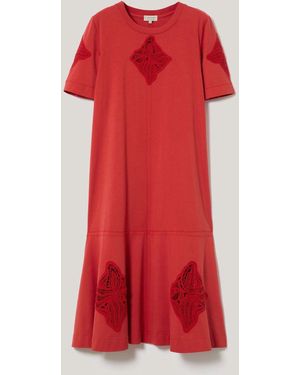 Jigsaw Embroidered Midi T-Shirt Dress