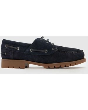 schuh Paris Suede Boat Shoe - White