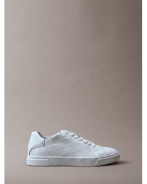 Calvin Klein Durable Traction Chunky Logo Sneakers - White