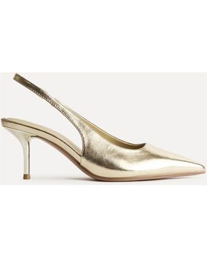 Linzi Highlight Stiletto Court Heels - Natur